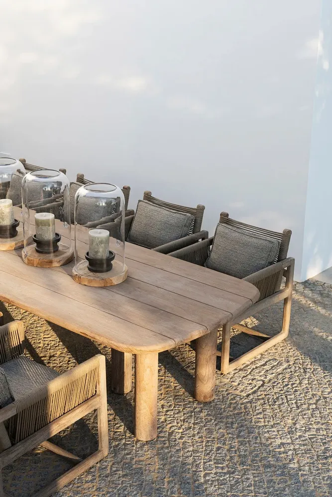 Dining Tables - Low Table Carlo and Easy Chair Carlo - GOMMAIRE