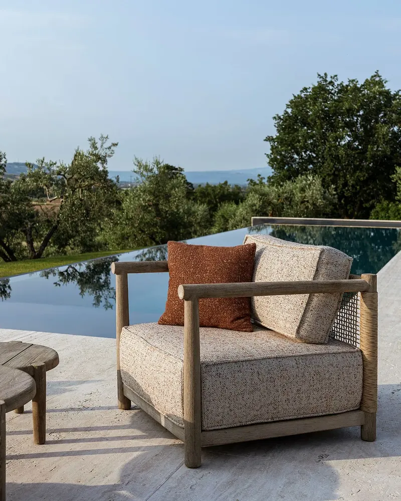 Lawn sofas   - 1-seater Mieke - GOMMAIRE