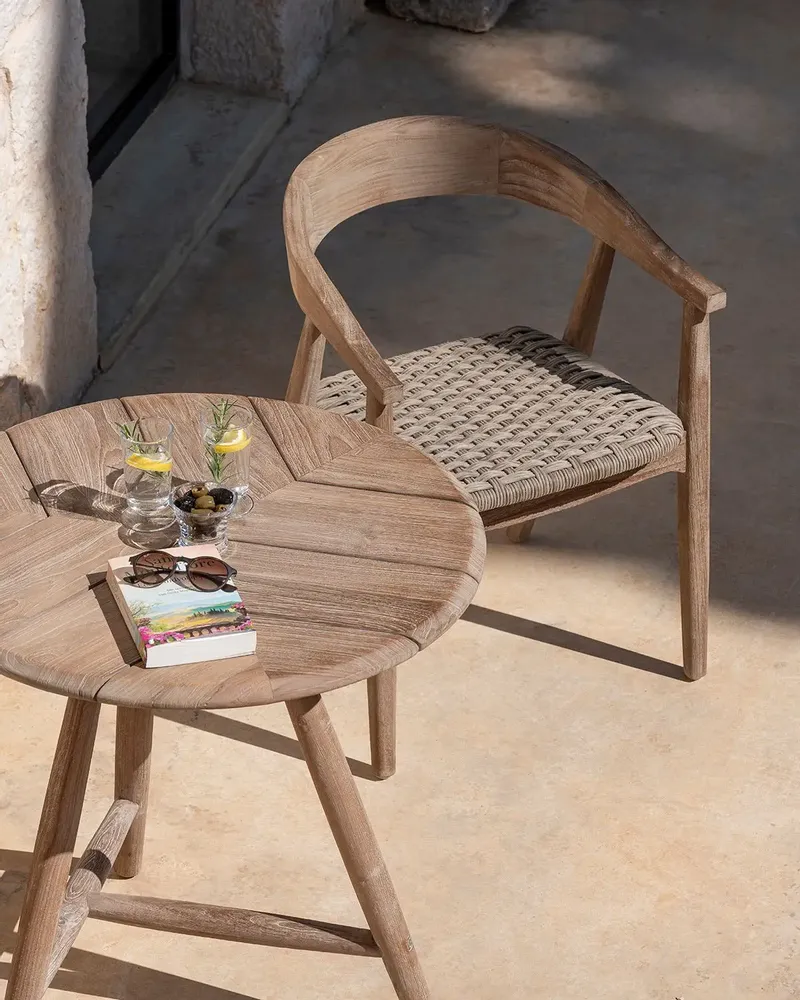 Fauteuils de jardin - Armchair Faye wicker seat - GOMMAIRE