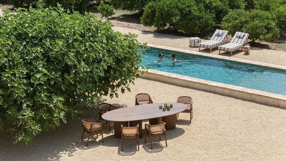 Tables de jardin - Oval Table Imen - GOMMAIRE