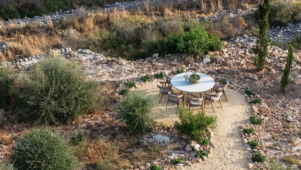 Lawn tables - Round Table Faye XL - GOMMAIRE