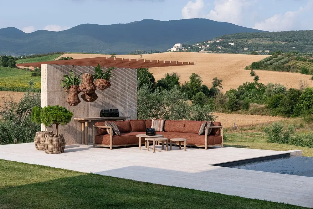 Canapés de jardin - Sofa L-shape Mieke - GOMMAIRE