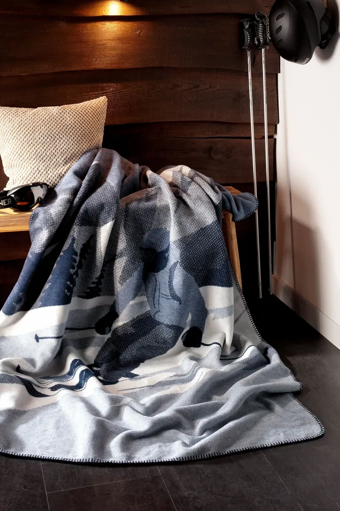 Throw blankets - Blanket Snow Flow - BIEDERLACK