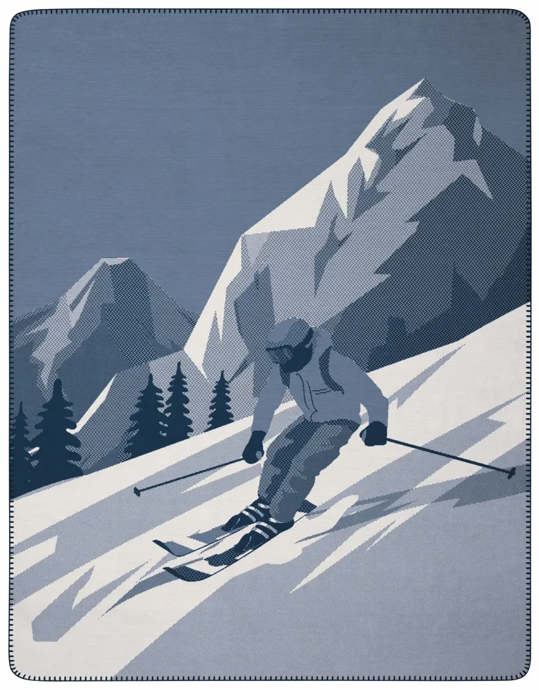 Throw blankets - Blanket Snow Flow - BIEDERLACK