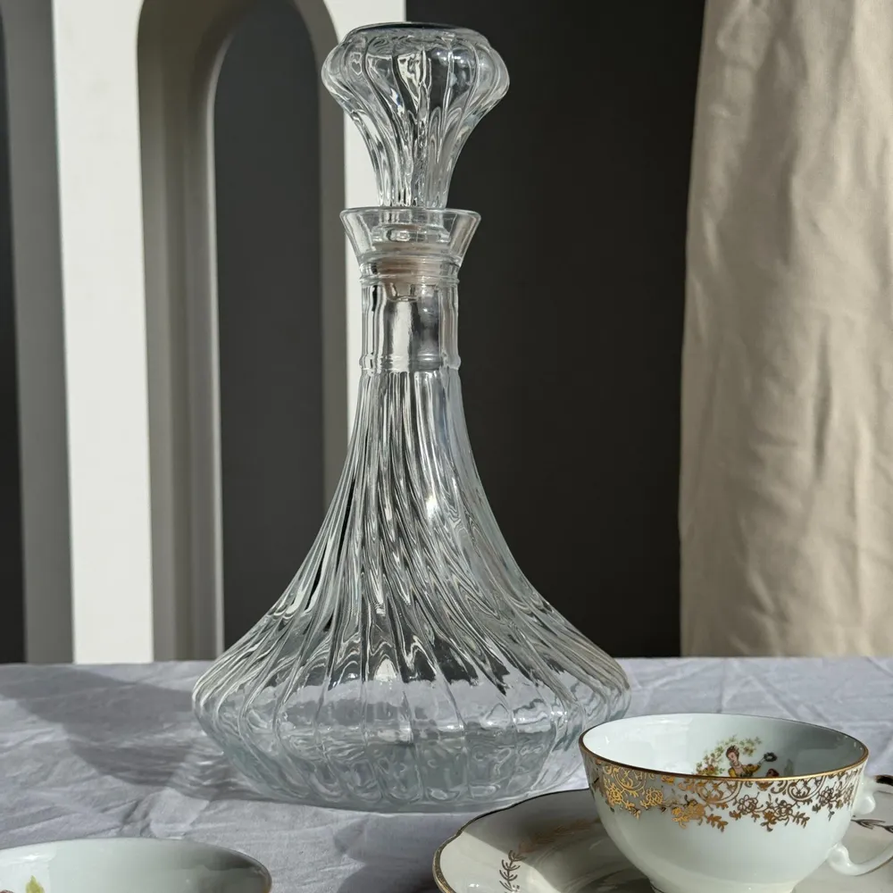 Carafes - Carafe à décanter en verre vintage style montgolfière H31 D18 - OFFICE OBJETS