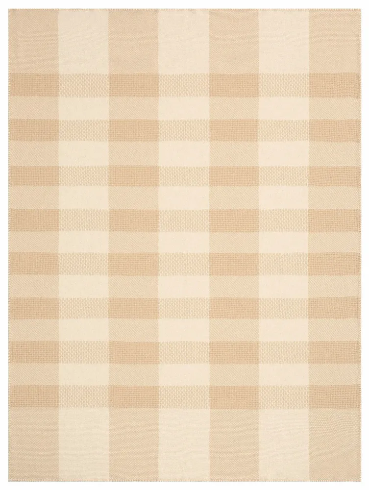 Throw blankets - Blanket Crossweft Beige - BIEDERLACK