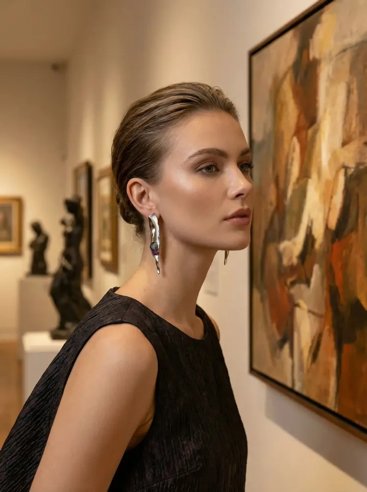 Bijoux - Boucles d'oreilles sirène - V UNIQUENESS FINE GREEK JEWELRY