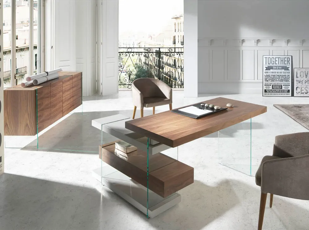 Mobilier et rangements pour bureau - Buffet en noyer - ANGEL CERDÁ