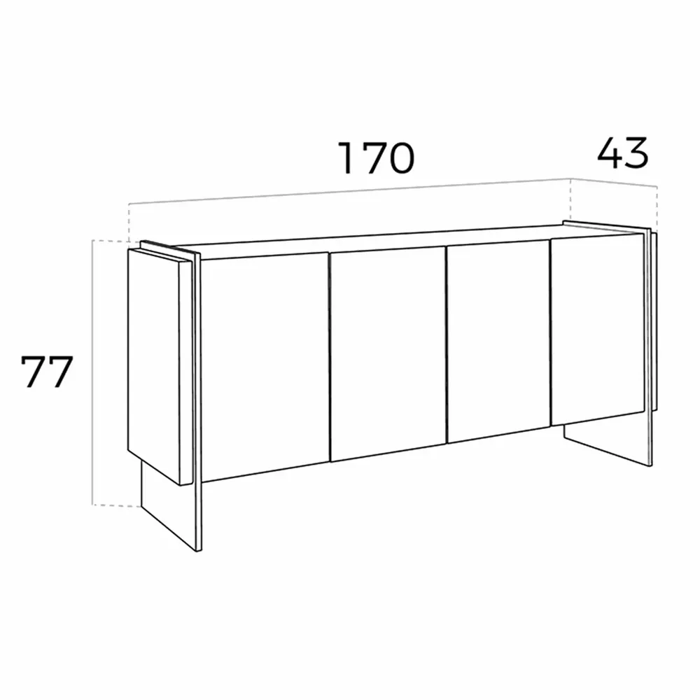 Mobilier et rangements pour bureau - Buffet en noyer - ANGEL CERDÁ