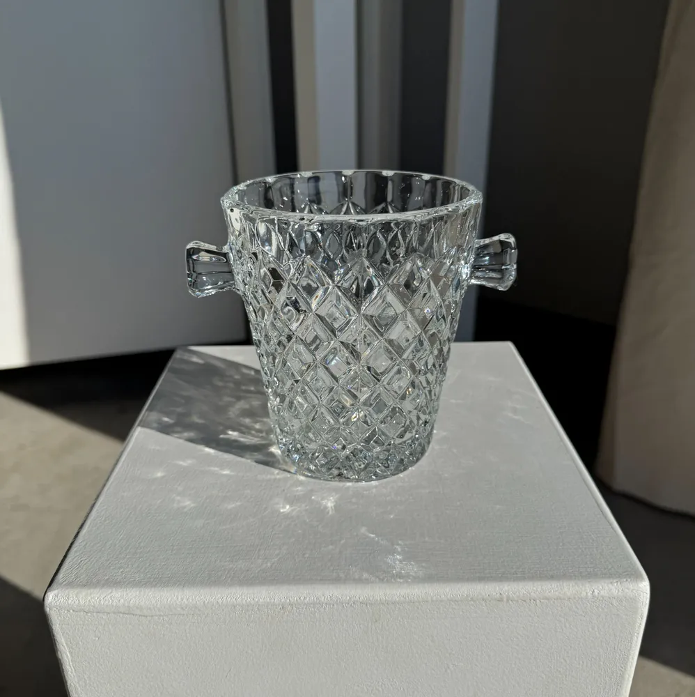 Carafes - H14 D12 Classic Vintage Mini Glass Ice Bucket - OFFICE OBJETS