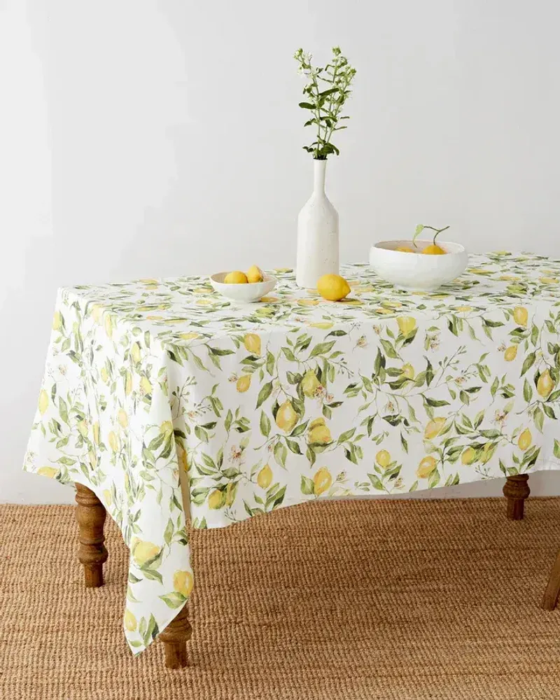 Nappes - Nappe en lin imprimée Jardin d’agrumes - MAGICLINEN
