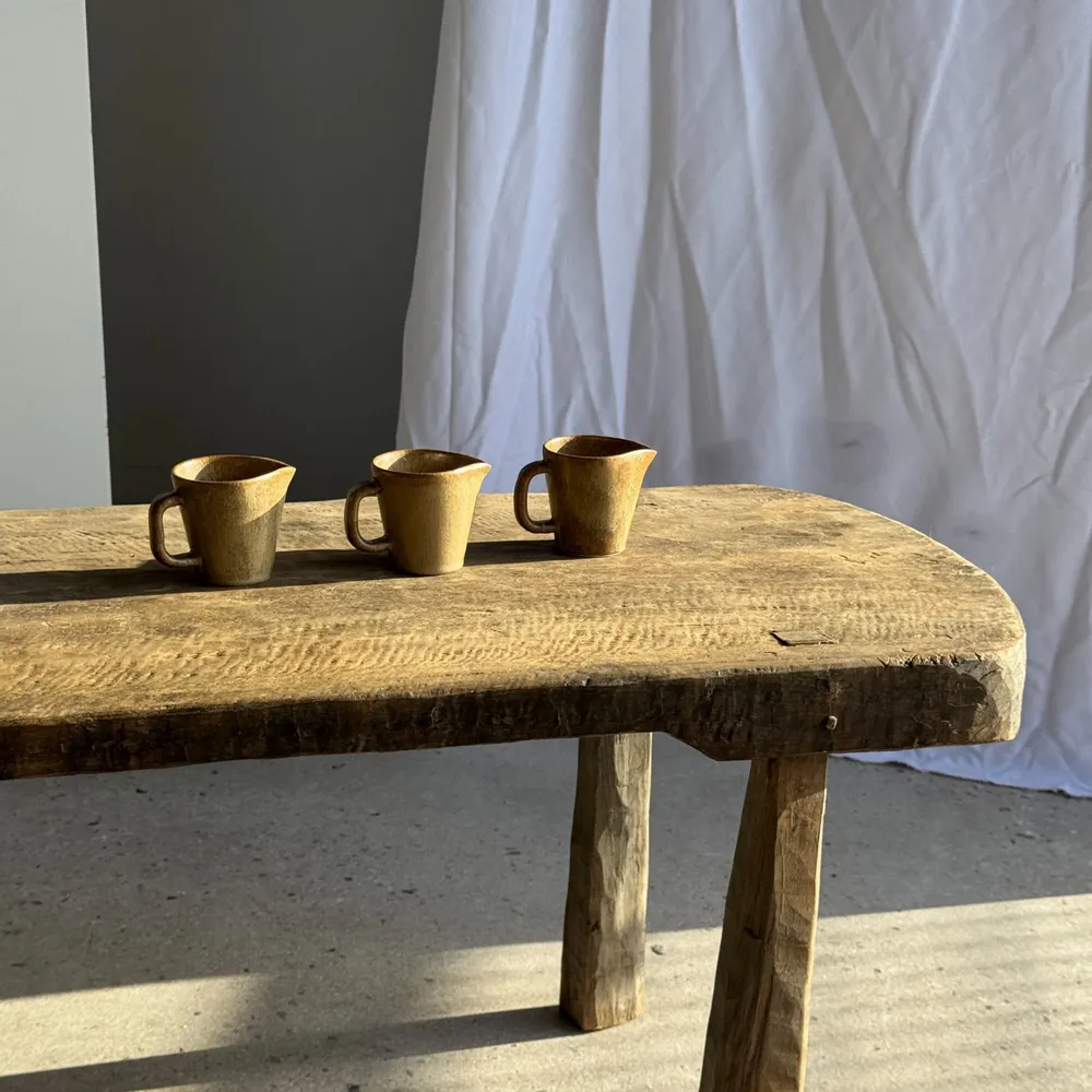 Tea and coffee accessories - Set of 3 small stoneware jugs or milk jug H8 D8.5 - OFFICE OBJETS