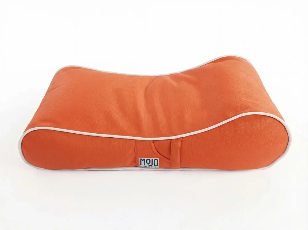 Deck chairs - MOJO SUNBED Orange/White Sun Lounger - MOJO BORN TO CHILL