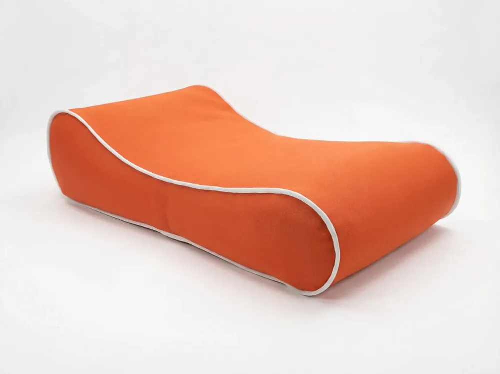 Deck chairs - MOJO SUNBED Orange/White Sun Lounger - MOJO BORN TO CHILL