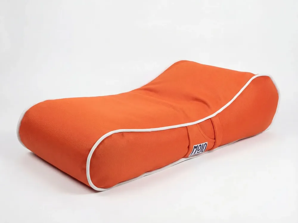Deck chairs - MOJO SUNBED Orange/White Sun Lounger - MOJO BORN TO CHILL