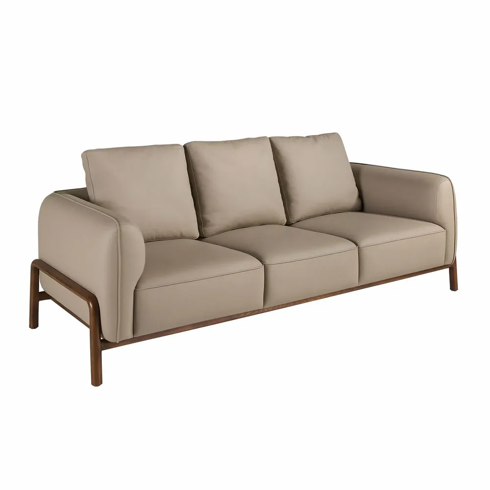 Sofas - 2-seater sofa in mink leather - ANGEL CERDÁ
