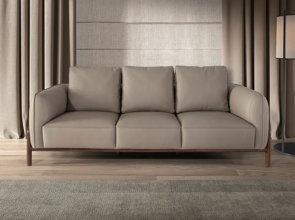 Sofas - 2-seater sofa in mink leather - ANGEL CERDÁ