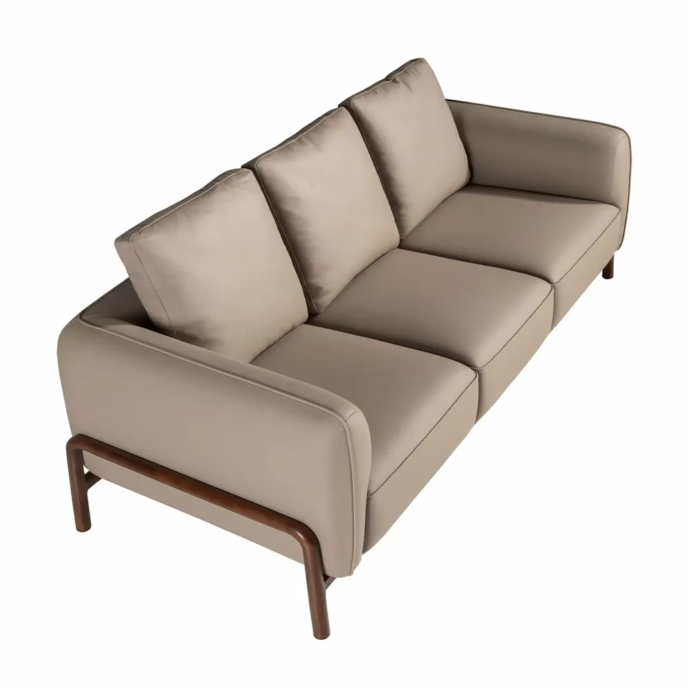 Sofas - 2-seater sofa in mink leather - ANGEL CERDÁ