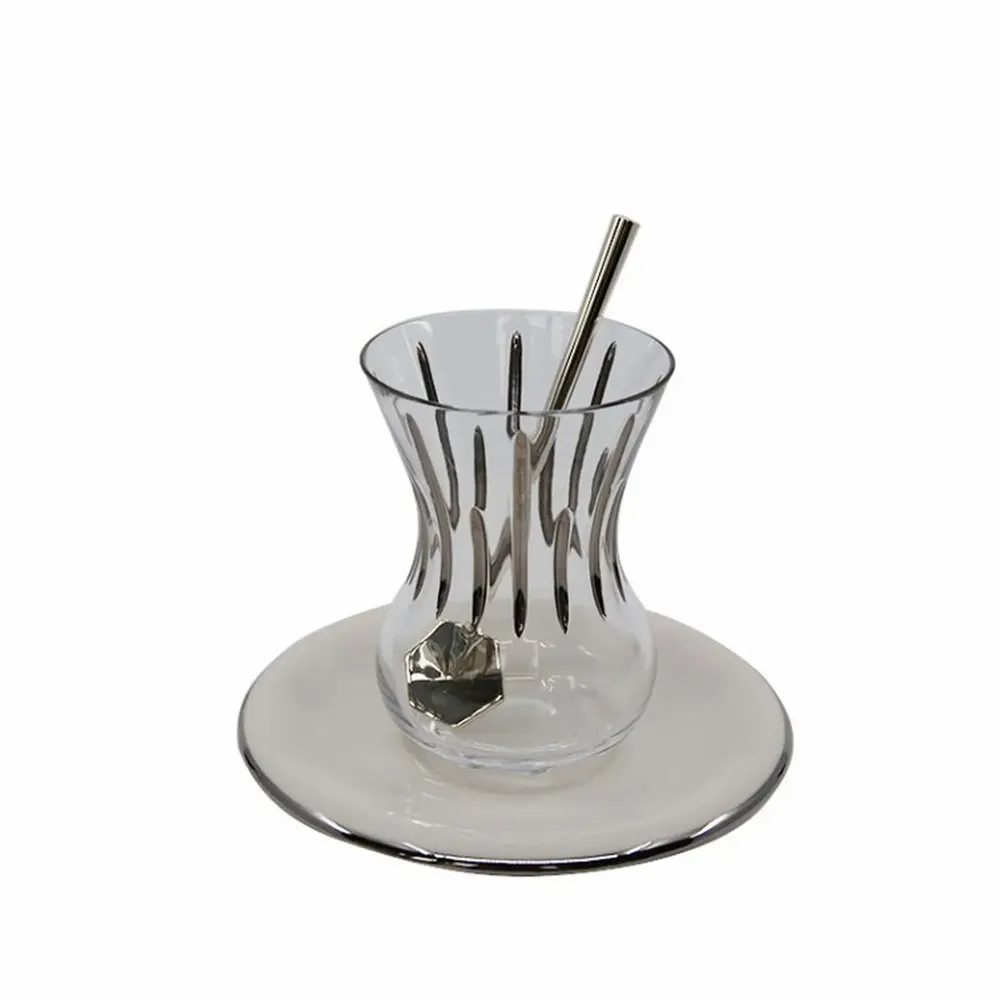 Tea and coffee accessories - Sweettalk Tea Glass Set, Set For 2 (6 Pcs) - ANATOLI