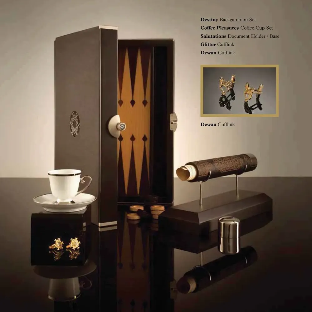 Tea and coffee accessories - Coffee Pleasures Coffee Cup Set For 2 (4 Pcs) - ANATOLI