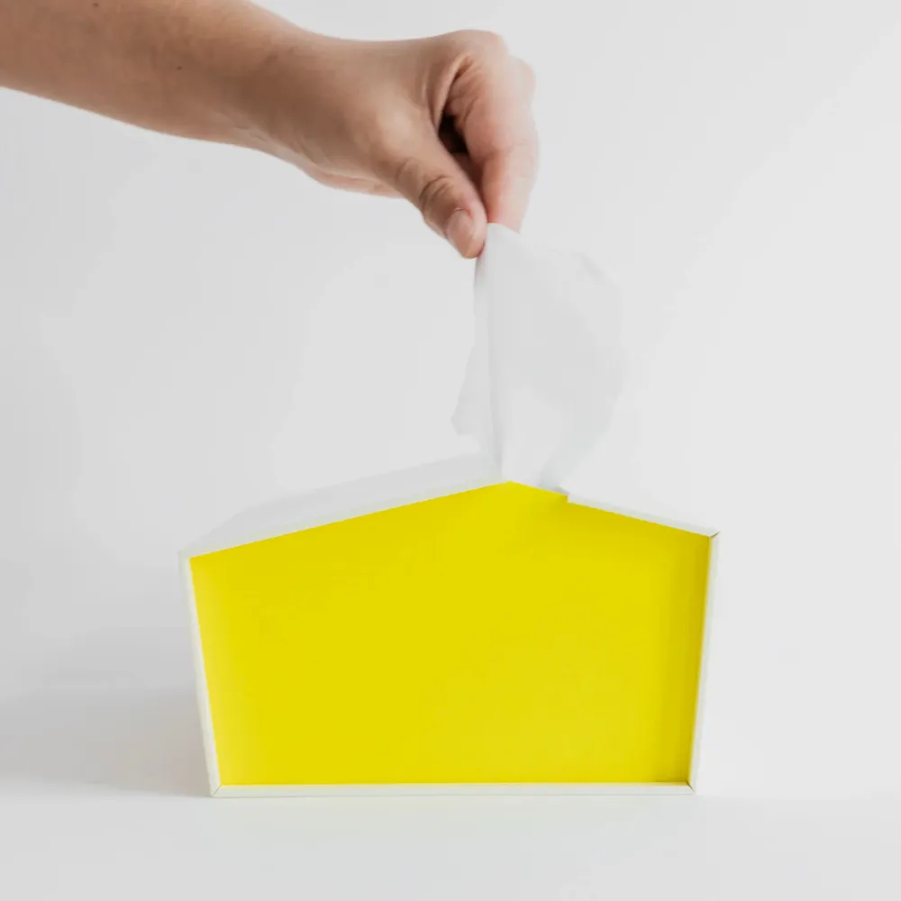 Napkins - Utchi Tissue Box - Yellow - PAPER FOR PAPER