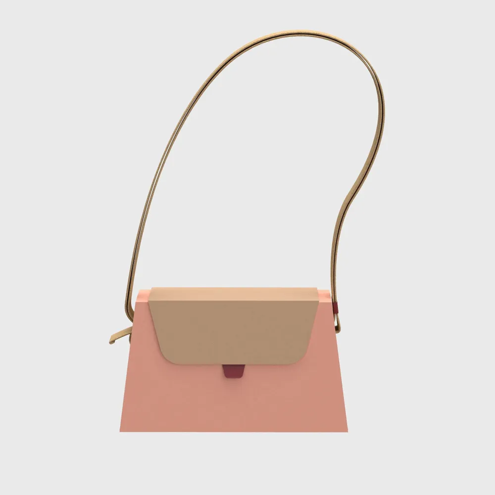 Bags and totes - Kamibako Shoulder Bag - Beige/Pink - PAPER FOR PAPER