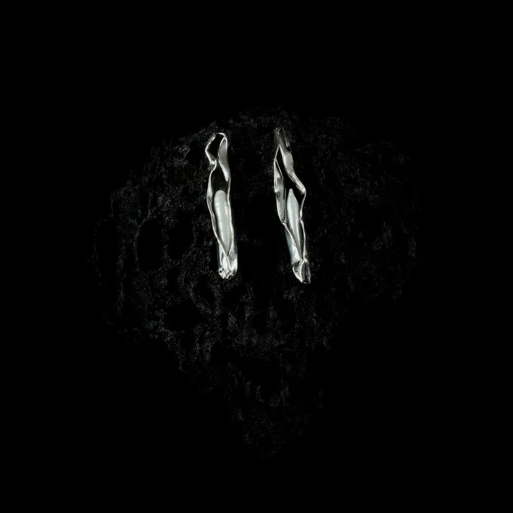 Bijoux - Boucles d'oreilles en forme de gouttelettes d'eau - V UNIQUENESS FINE GREEK JEWELRY