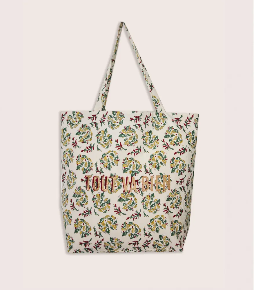 Sacs et cabas - Tote bag SARSO Offwhite - Tout Va Bien - JAMINI BY USHA BORA