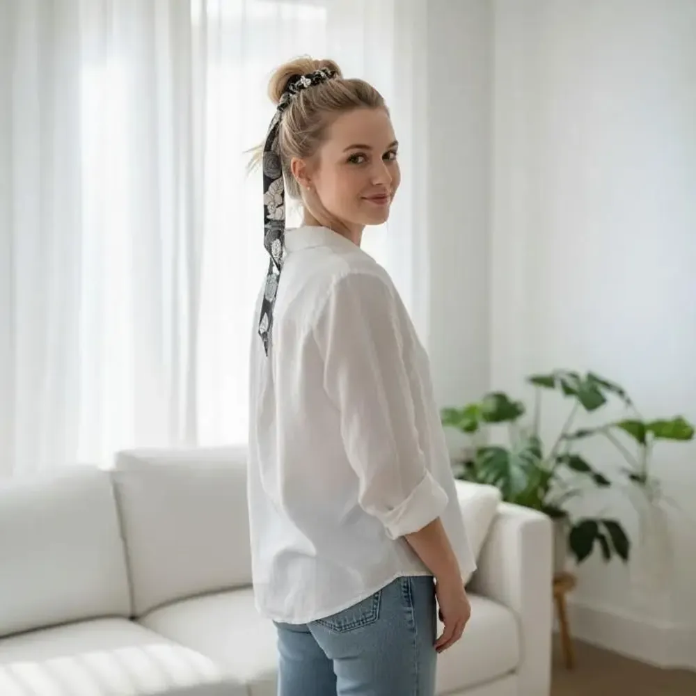 Hair accessories - Chouchou + lavallière Tutti-frutti peony - MAISON FITZGERALD