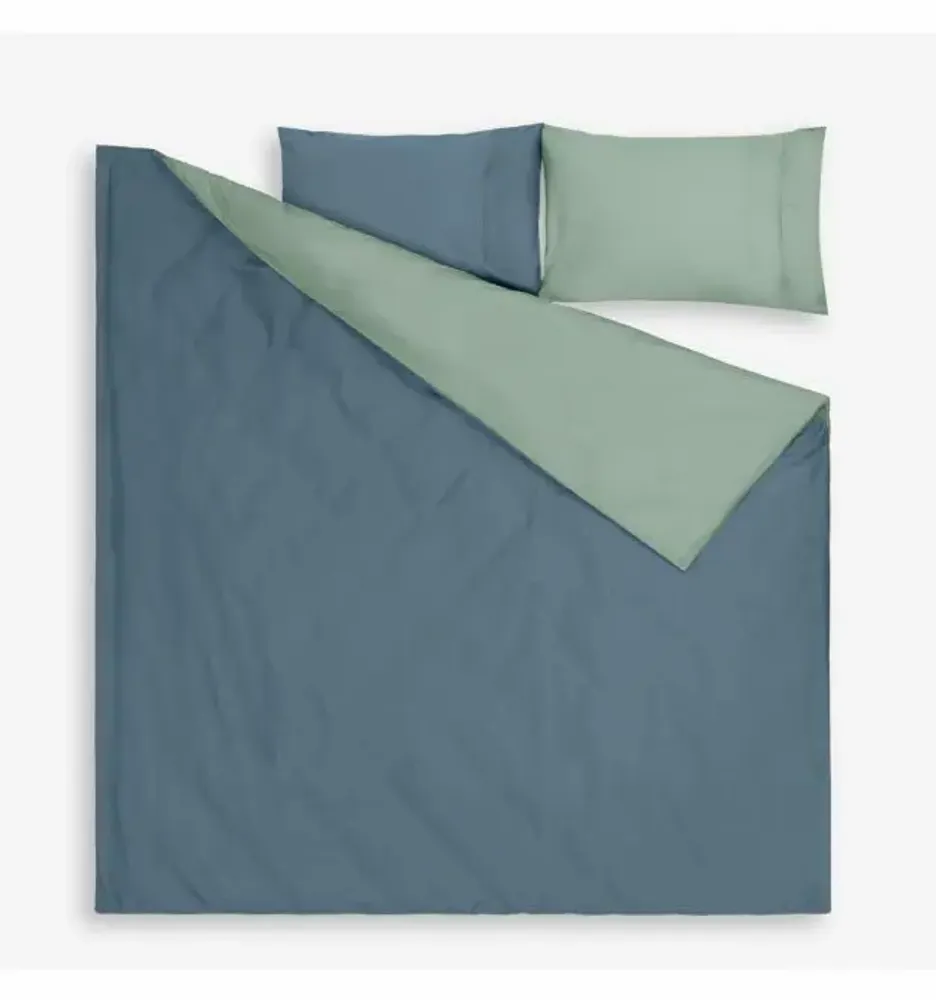 Bed linens - RNF Single Bed Linen set, 200x215cm+50x70cm, Nuances,Blue/ Green, - DILIOS