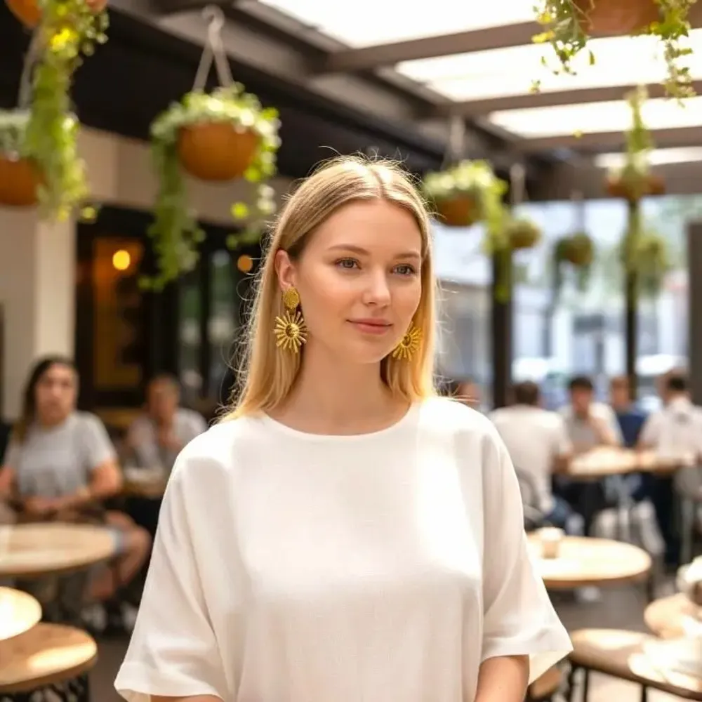 Jewelry - 01-Pop Arty Golden Sun Clip - MAISON FITZGERALD