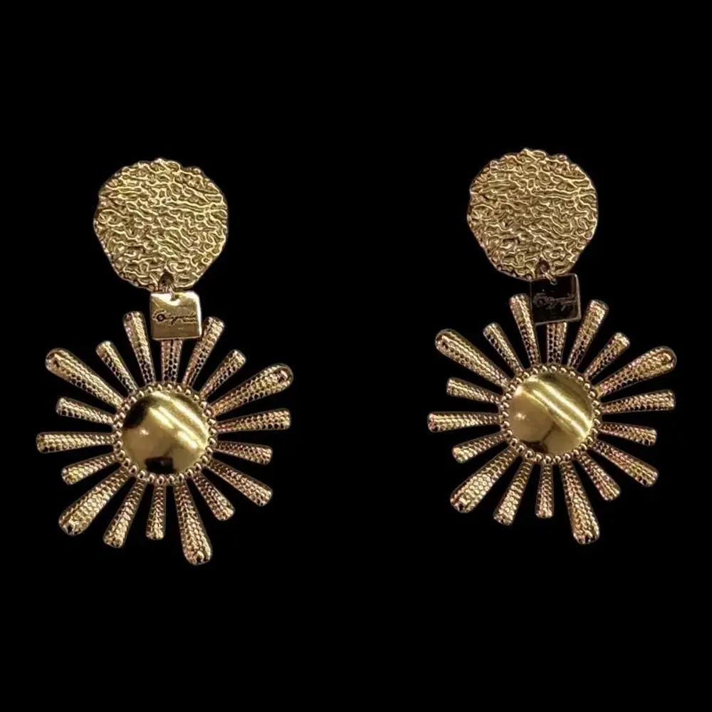 Jewelry - 01-Pop Arty Golden Sun Clip - MAISON FITZGERALD