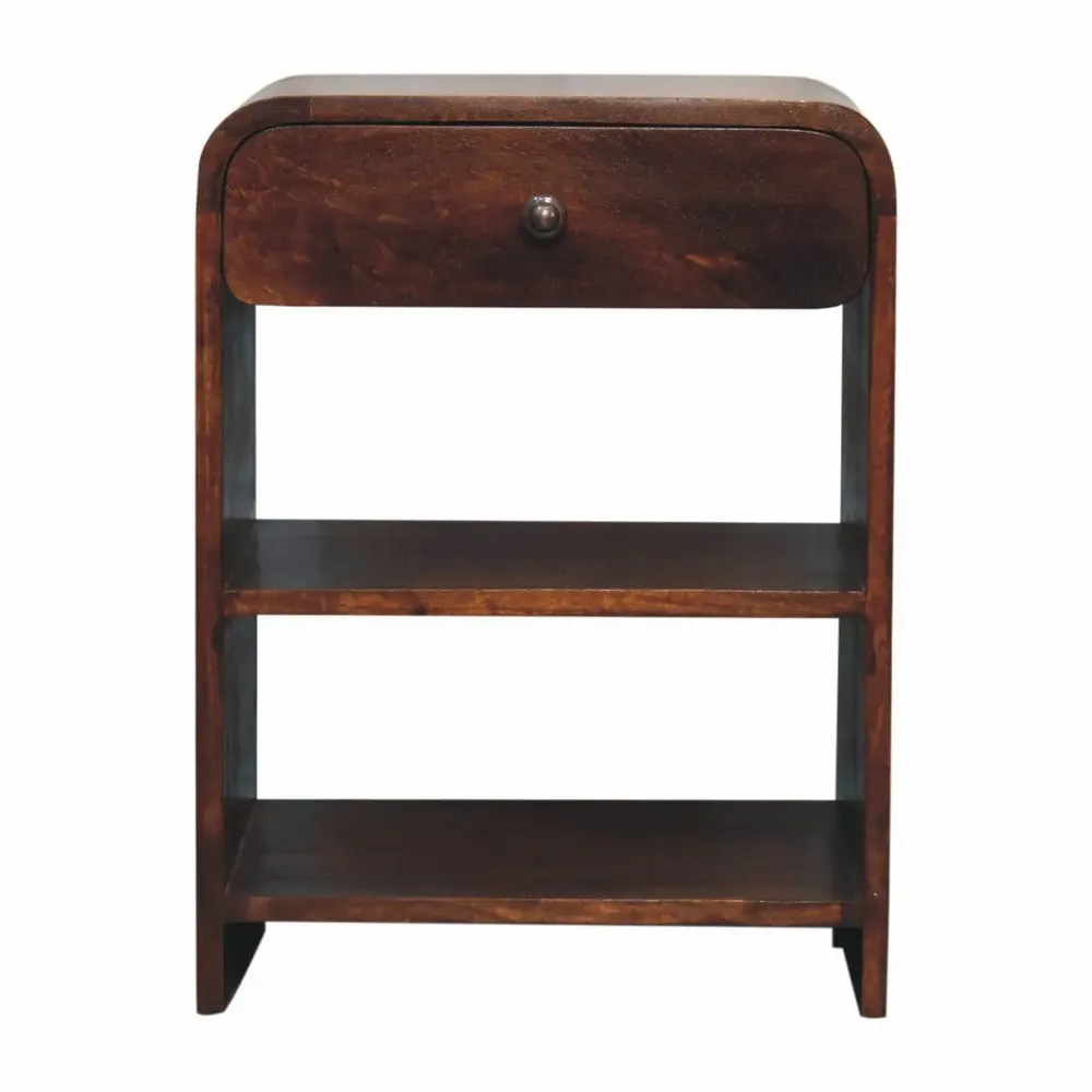 Night tables - Artisan Furniture Solid Wood Aspen Open Bedside - ARTISAN FURNITURE