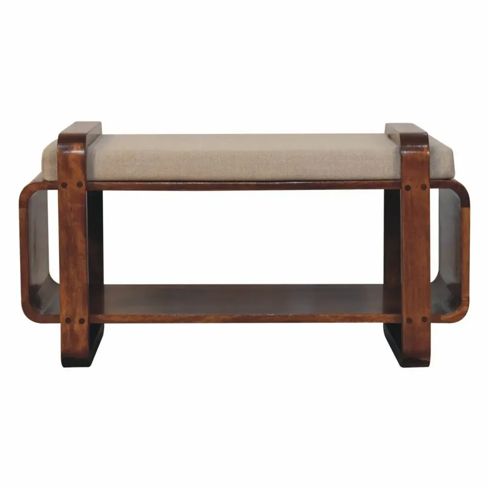 Bancs - Artisan Furniture Solid Wood Banc Loop Chestnut - ARTISAN FURNITURE
