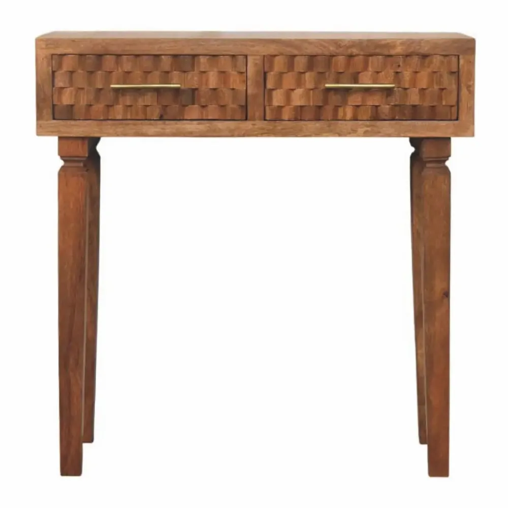 Consoles - Artisan Furniture Solid Wood Table console Arno en teck doré - ARTISAN FURNITURE