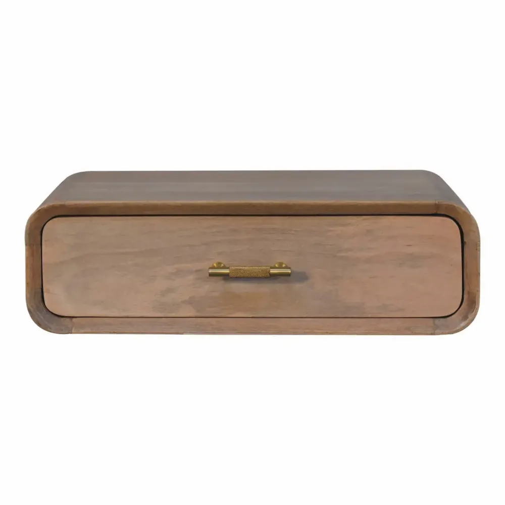 Tables de nuit - Artisan Furniture Solid Wood Table de chevet murale Sonoma T-bar - ARTISAN FURNITURE