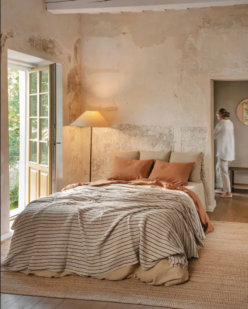 Linge de lit - Couverture gaufrée rayée - MAGICLINEN