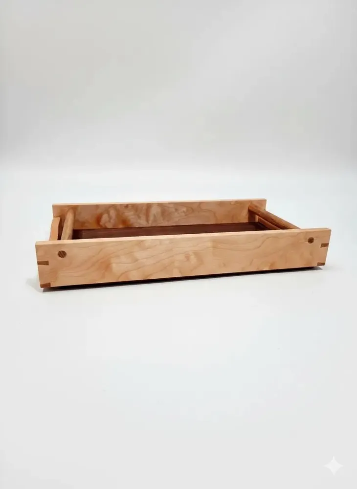 Storage boxes - Handmade Tray - MOCHA - GIUSEPPE DEEPAK BENTI