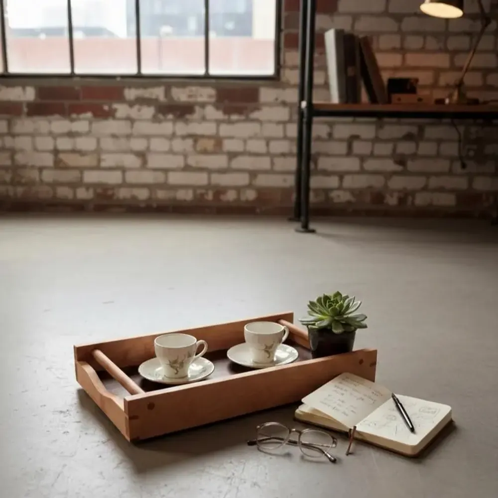 Storage boxes - Handmade Tray - MOCHA - GIUSEPPE DEEPAK BENTI