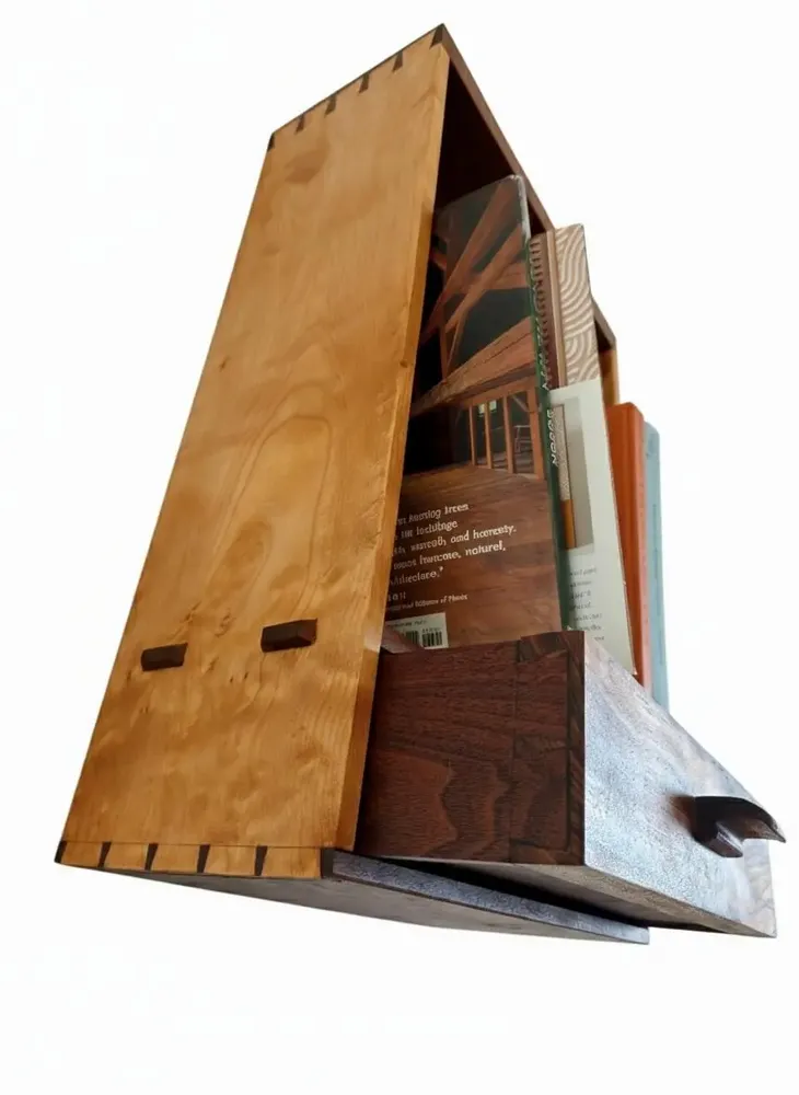 Bookshelves - Dovetailed Bookcase - JOURNEY - GIUSEPPE DEEPAK BENTI