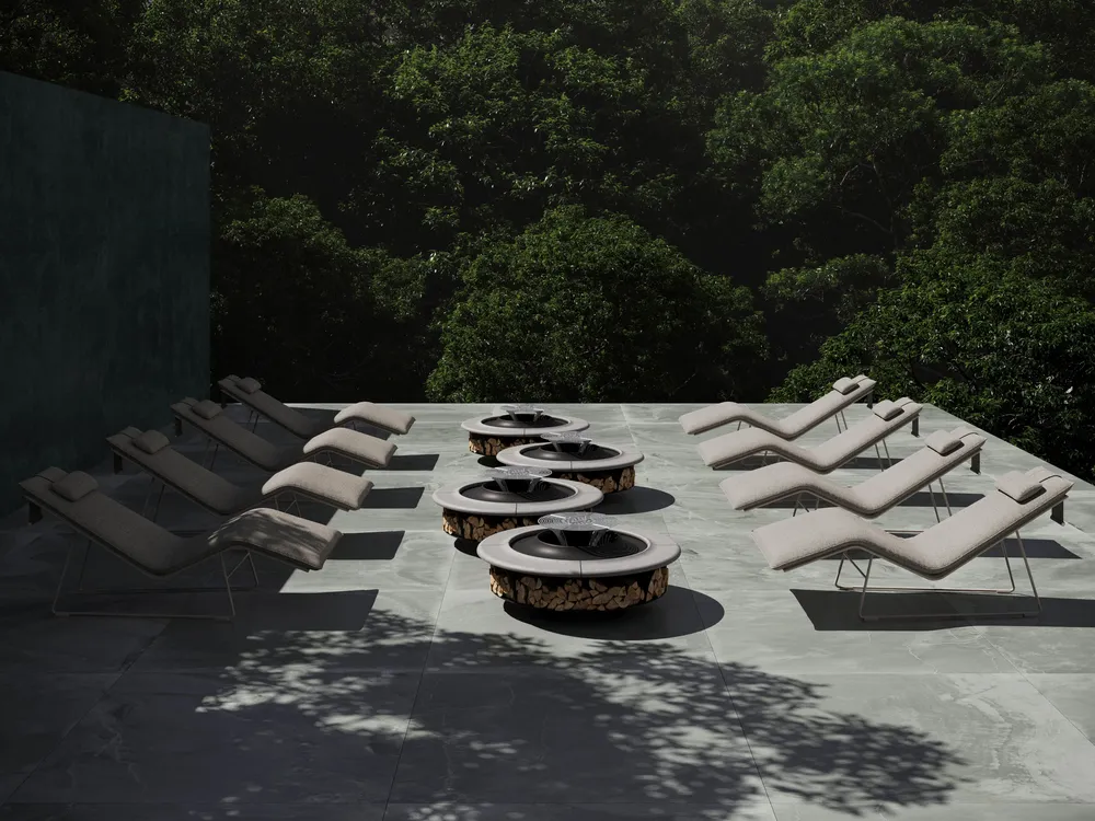 Cheminées d'extérieur - Foyer rond Caldera - SNOC