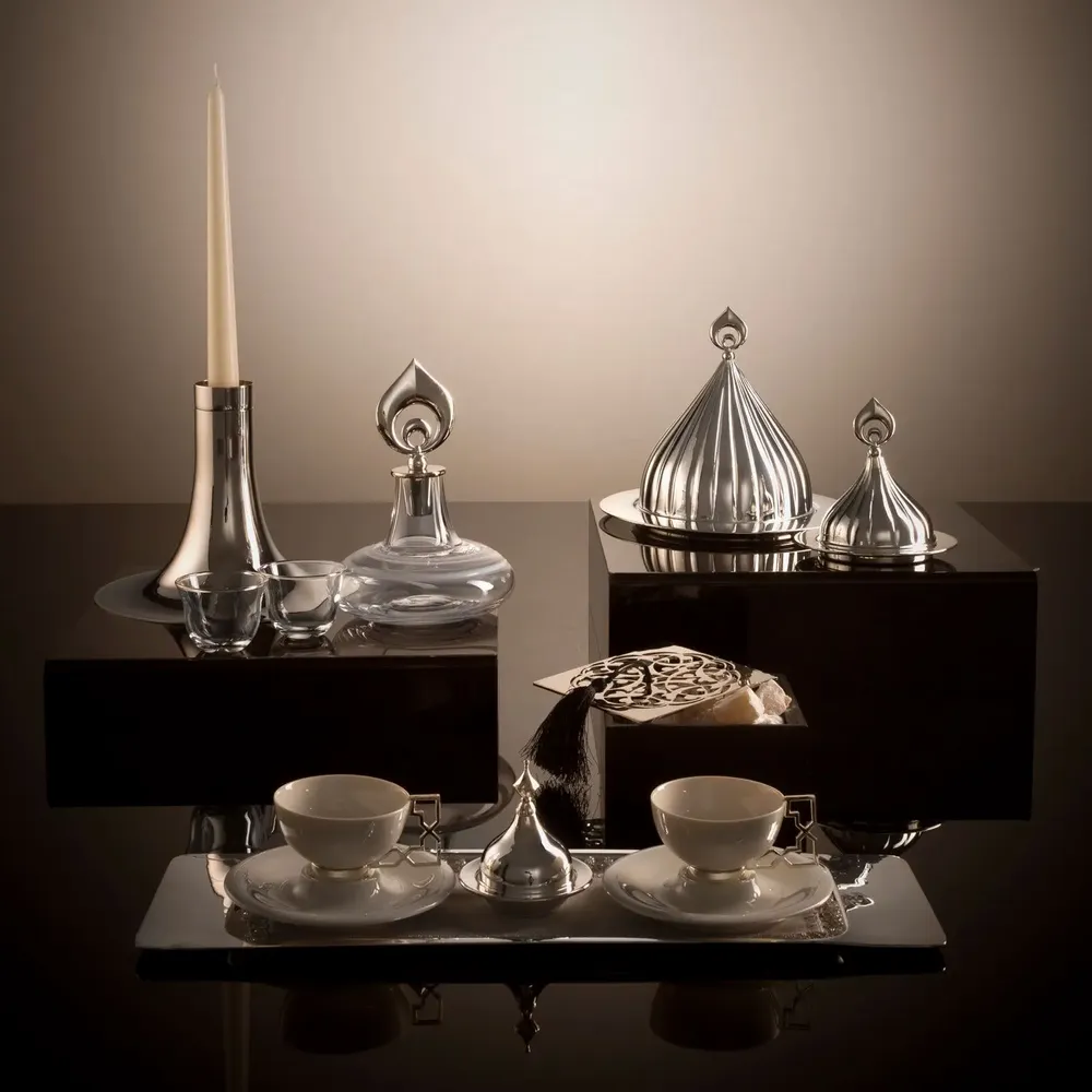 Tea and coffee accessories - Lunar Coffee Serving Set For 2 (8 Pcs) - ANATOLI