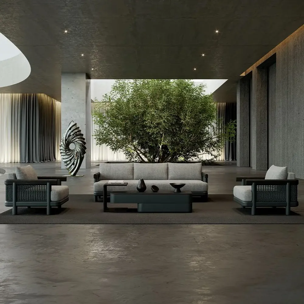 Canapés de jardin - Ensemble de salon Alvo - SNOC