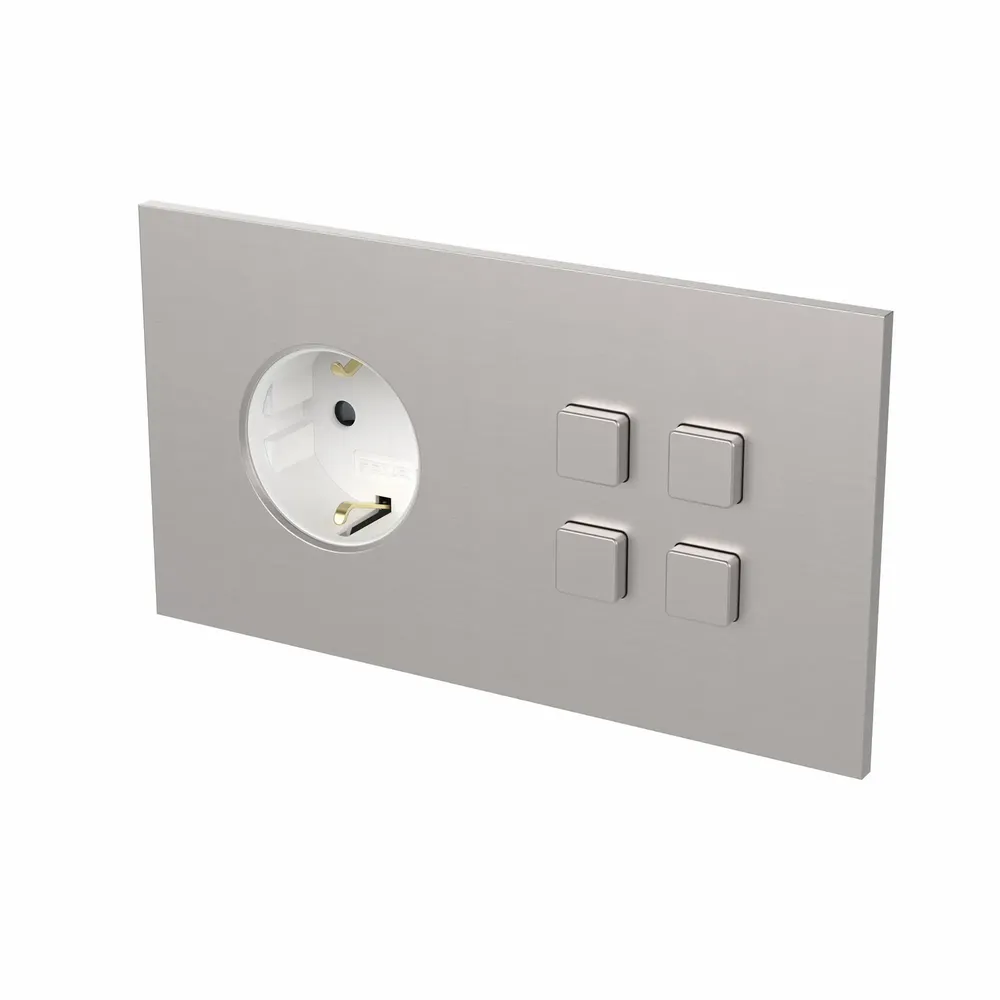 Recessed lighting - LIGHT AND BUTTON | SQUARE BUTTON - FEDE