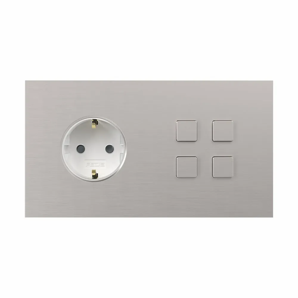 Recessed lighting - LIGHT AND BUTTON | SQUARE BUTTON - FEDE