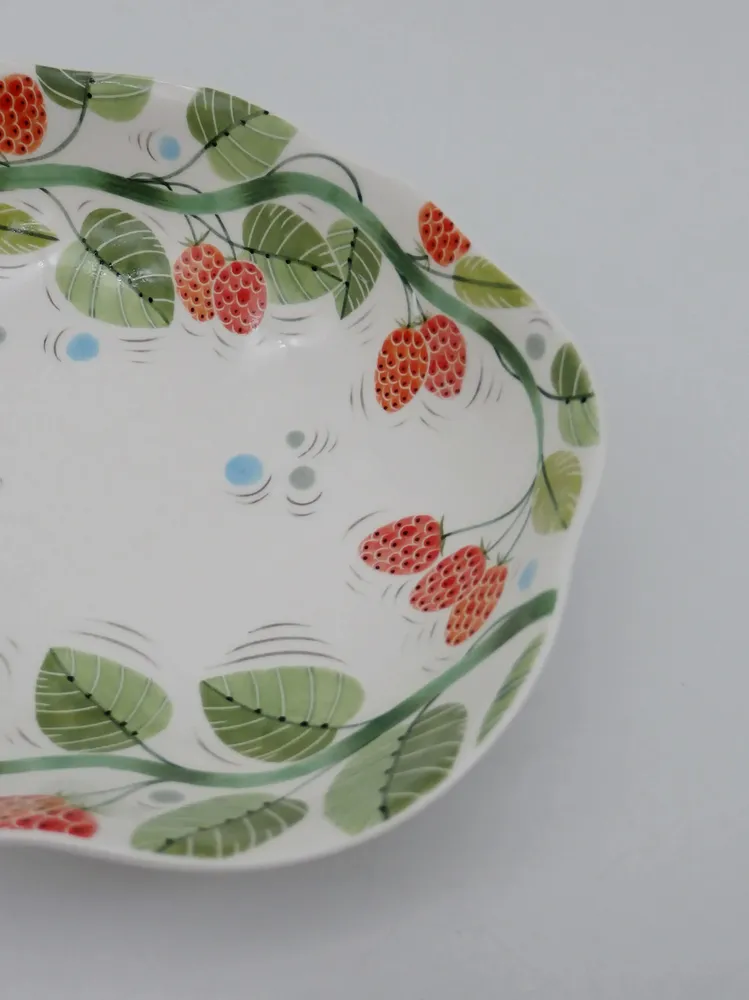 Plats et saladiers - Le plateau Raspberry Cloud - GLAZARA