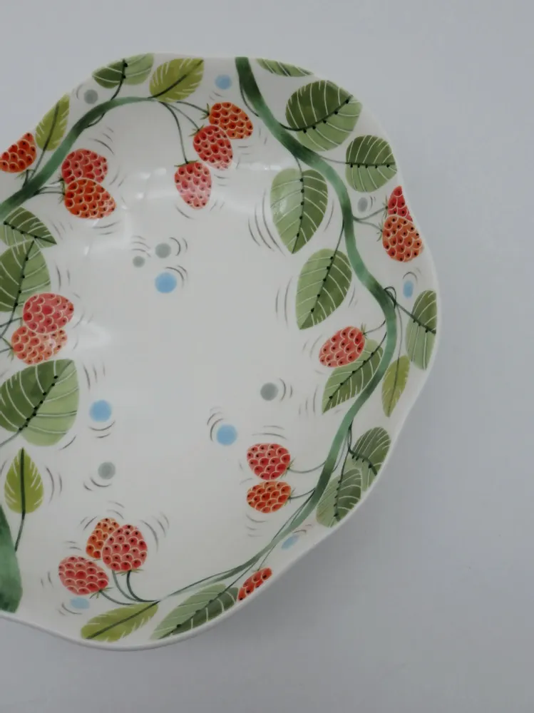 Plats et saladiers - Le plateau Raspberry Cloud - GLAZARA