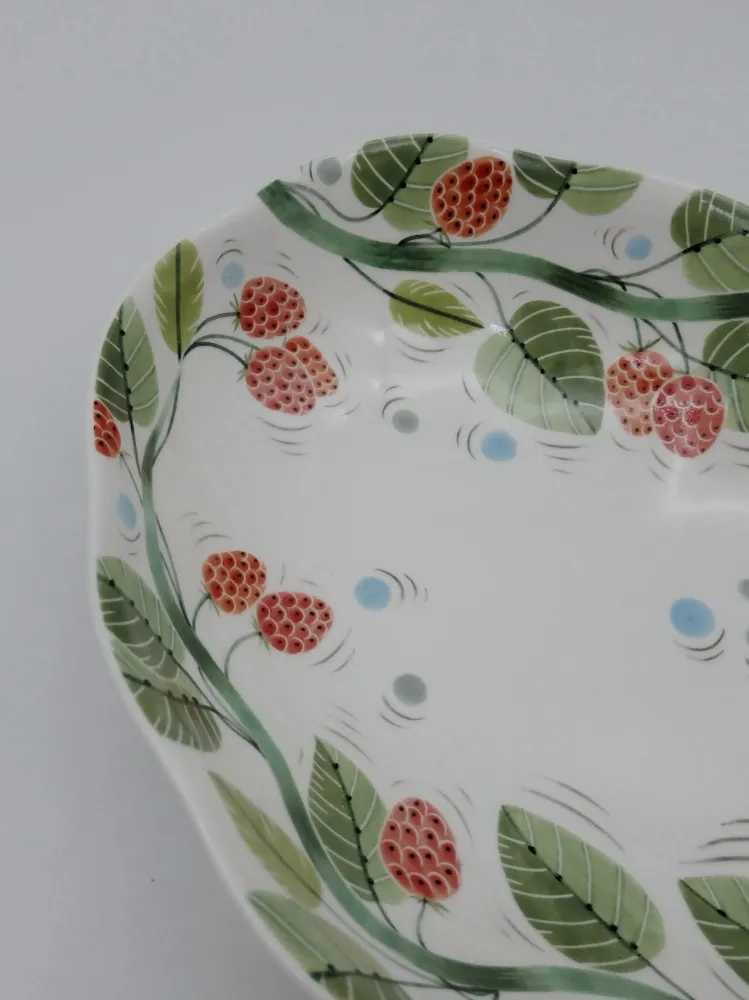 Plats et saladiers - Le plateau Raspberry Cloud - GLAZARA