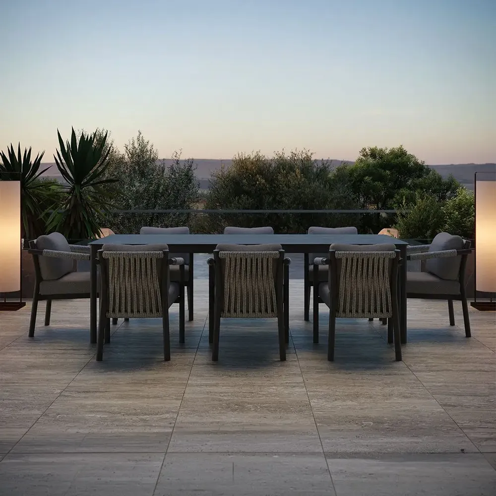 Lawn tables - Lorvain Dining Set for 8 - SNOC