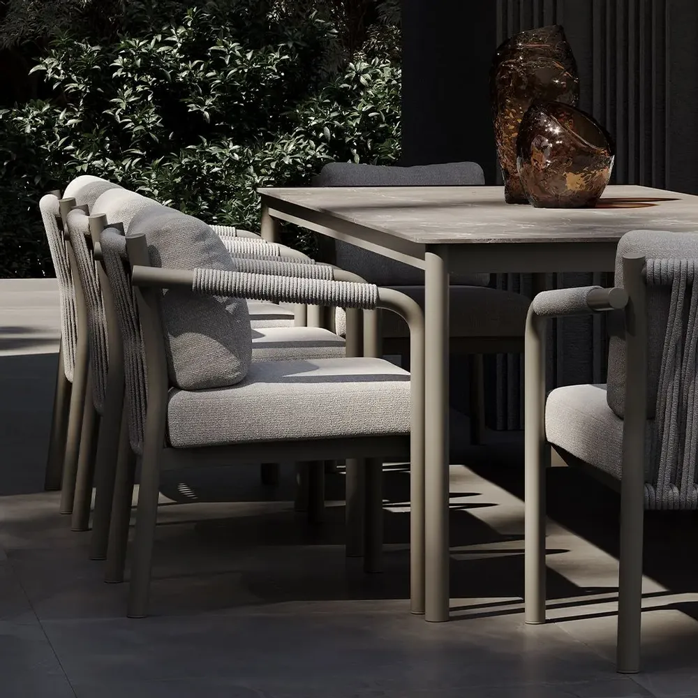 Lawn tables - Lorvain Dining Set for 8 - SNOC